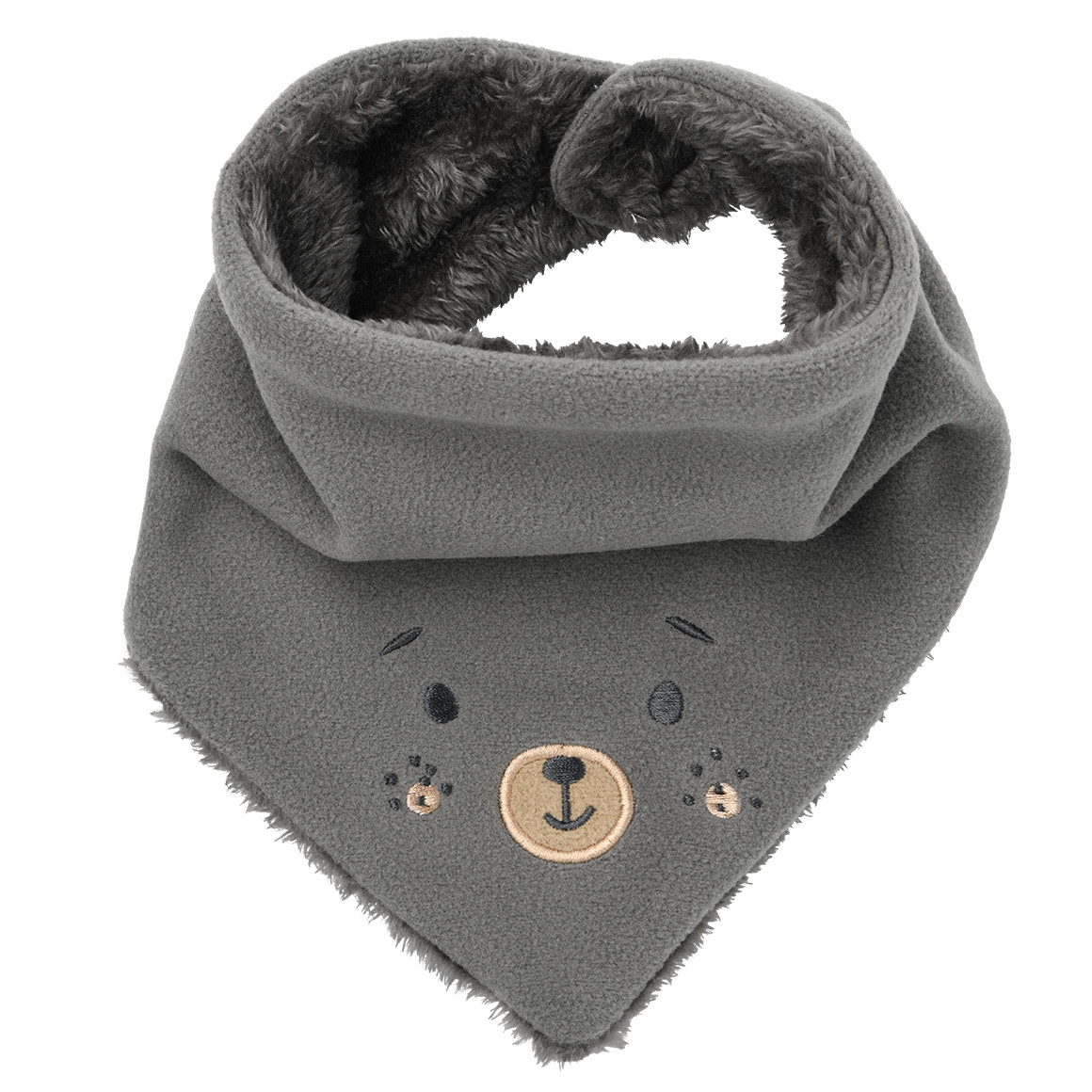 Baby Fleece-Bandana mit Plüschfutter von Topomini
