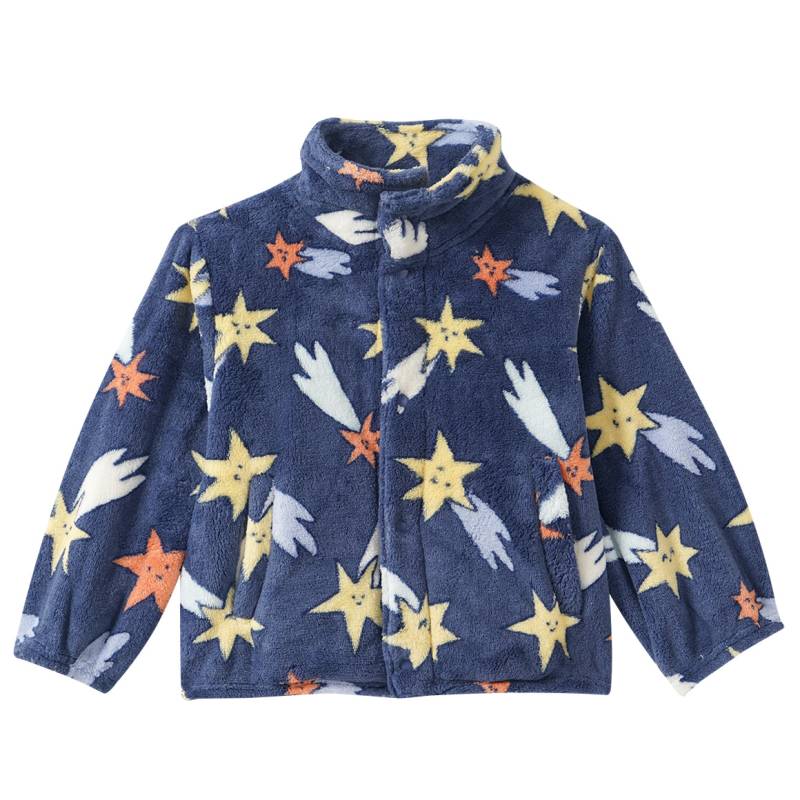 Baby Fleecejacke mit Sternschnuppen-Allover von Topomini