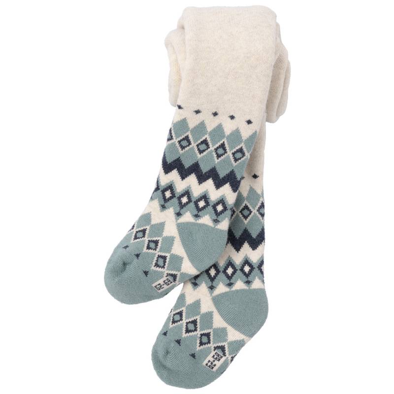 Baby Frottee-Strumpfhose mit Norweger-Muster Baby Frottee-Strumpfhose mit Norweger-Muster von Topomini