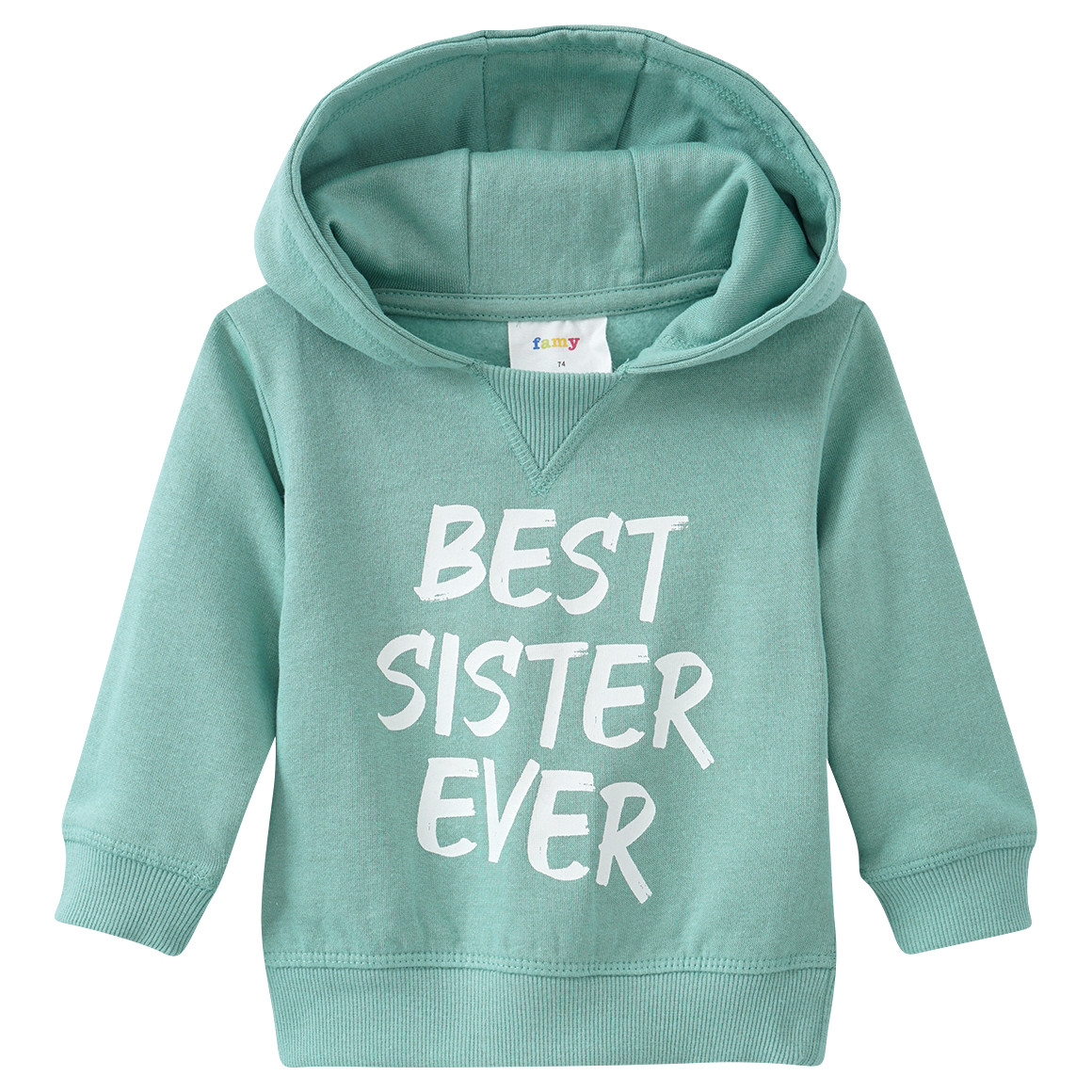 Baby Hoodie mit Message-Print von Topomini