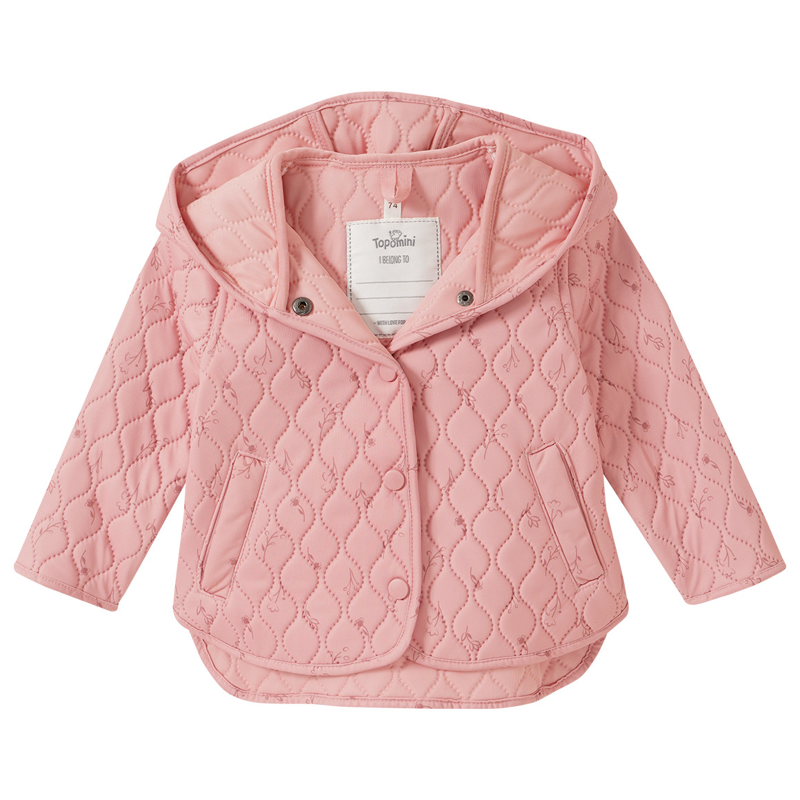 Baby Jacke mit Wellensteppung von Topomini