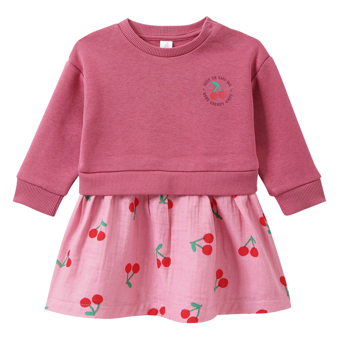 Baby Kleid mit angesetztem Rockteil von Topomini