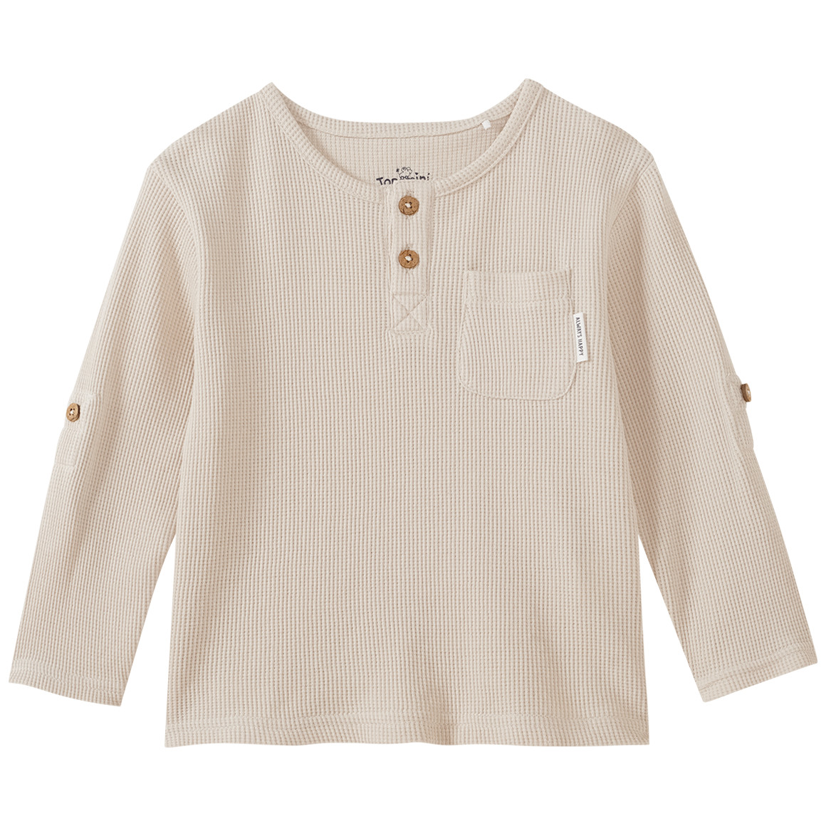 Baby Langarmshirt in Piqué-Qualität von Topomini