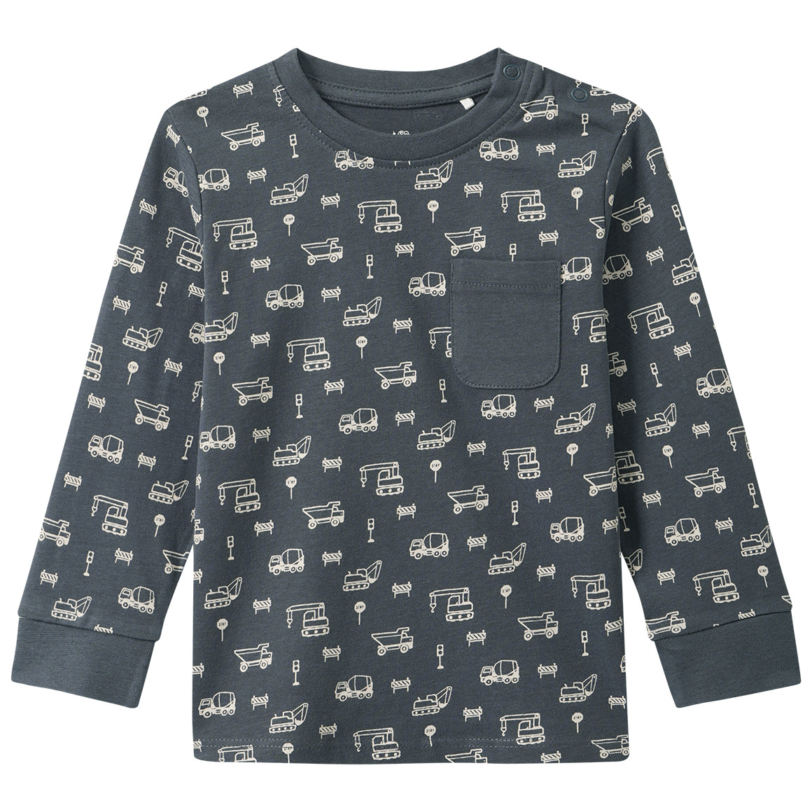 Baby Langarmshirt mit Allover-Print von Topomini