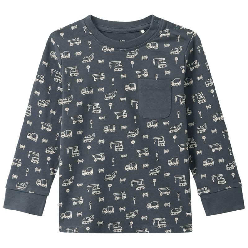 Baby Langarmshirt mit Allover-Print von Topomini
