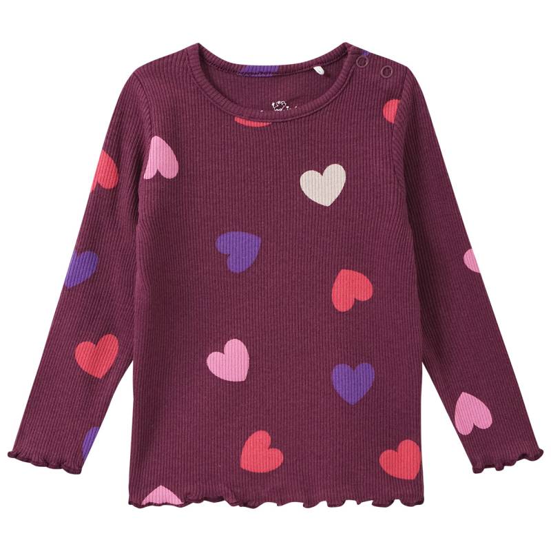 Baby Langarmshirt mit Herz-Allover von Topomini