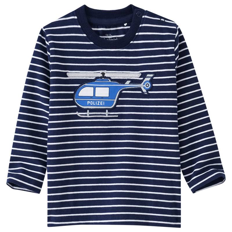 Baby Langarmshirt mit Polizei-Applikation von Topomini