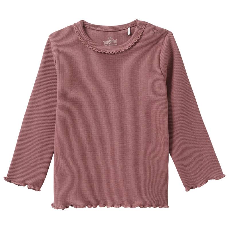 Baby Langarmshirt mit Ripp-Struktur von Topomini