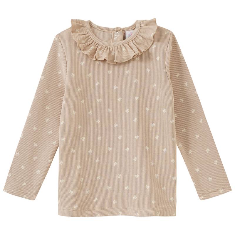Baby Langarmshirt mit Rippstruktur von Topomini