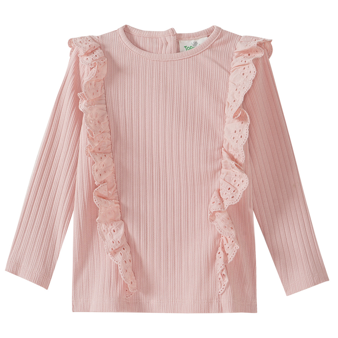 Baby Langarmshirt mit Rippstruktur von Topomini