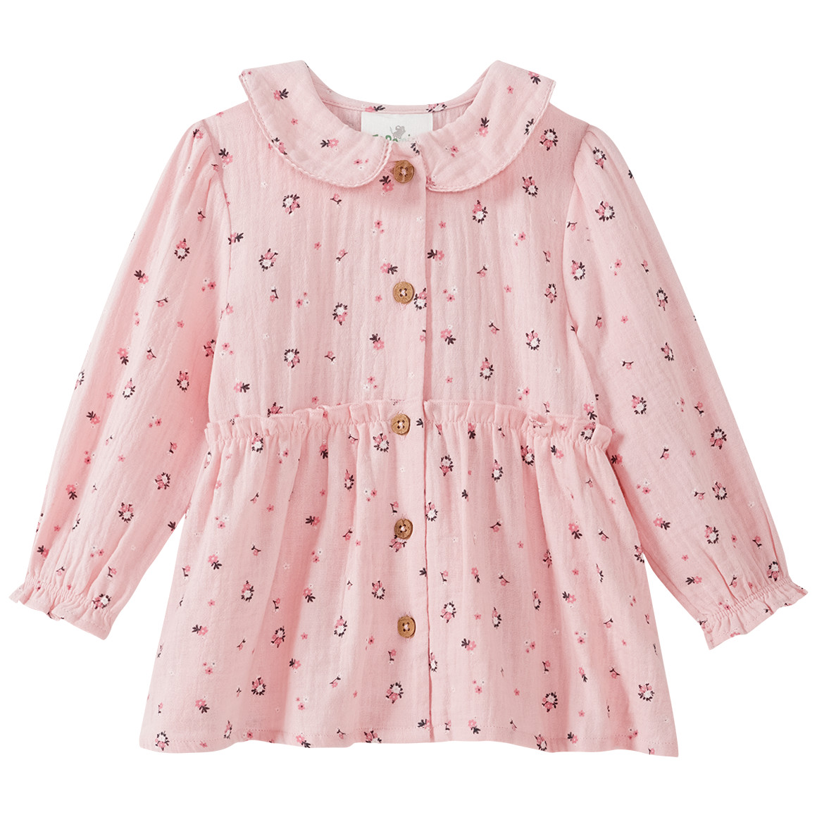 Baby Musselin-Bluse mit Blümchen allover von Topomini