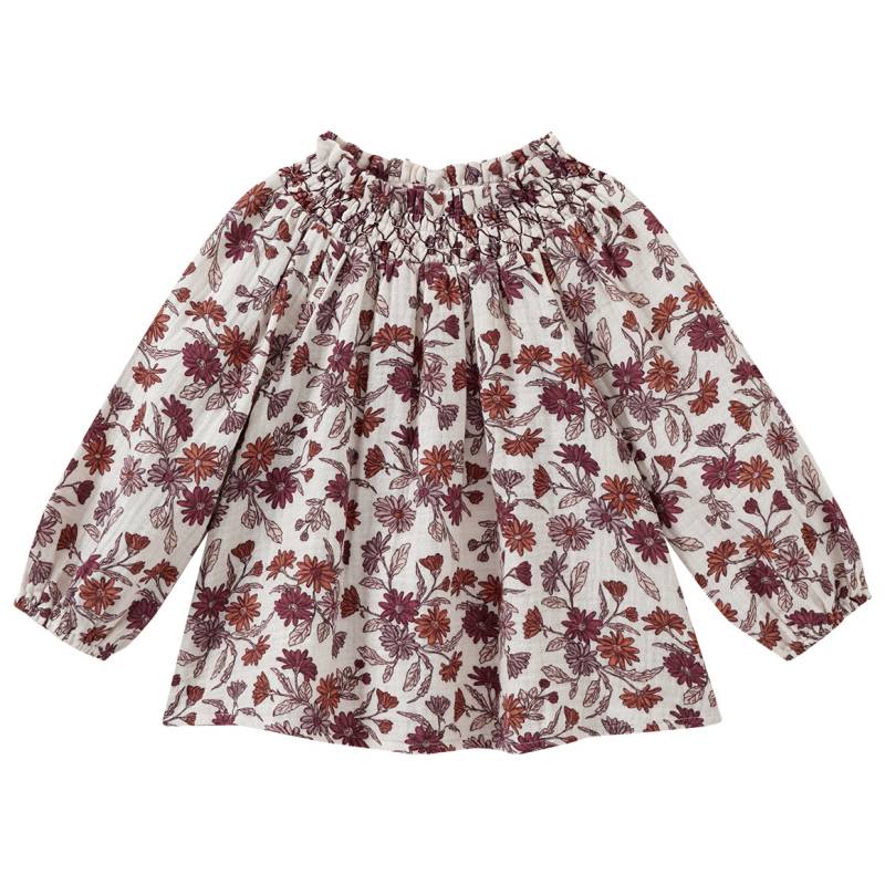 Baby Musselin-Bluse mit Smok-Detail von Topomini