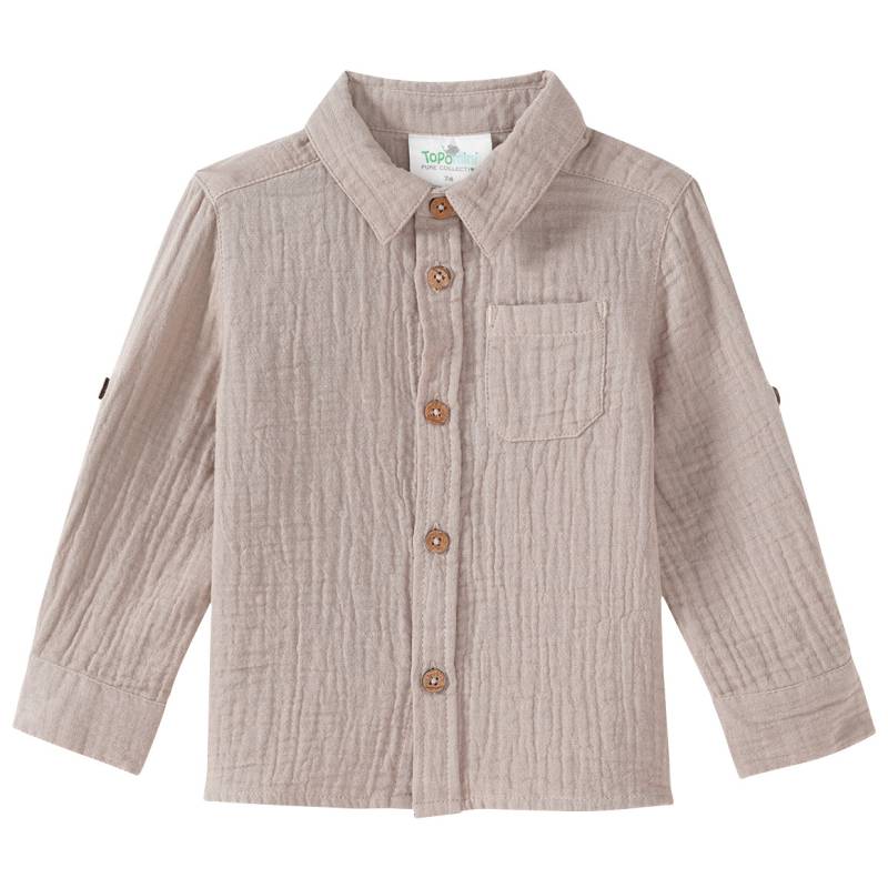 Baby Musselin-Hemd aus Bio-Baumwolle von Topomini