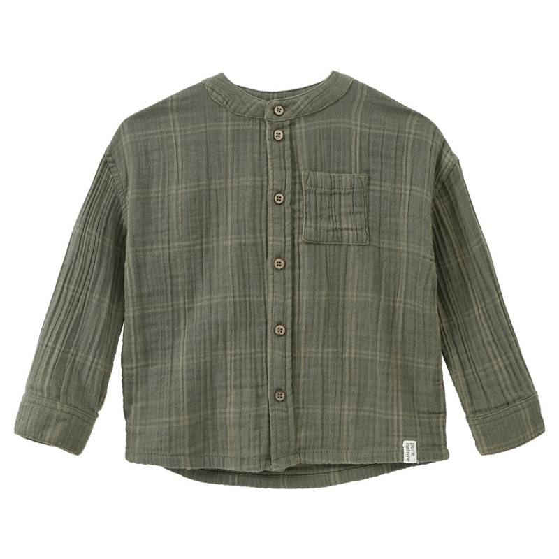Baby Musselin-Hemd mit Karo-Muster von Topomini