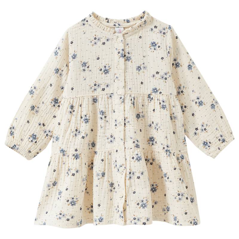 Baby Musselin-Kleid mit Blümchen-Print von Topomini