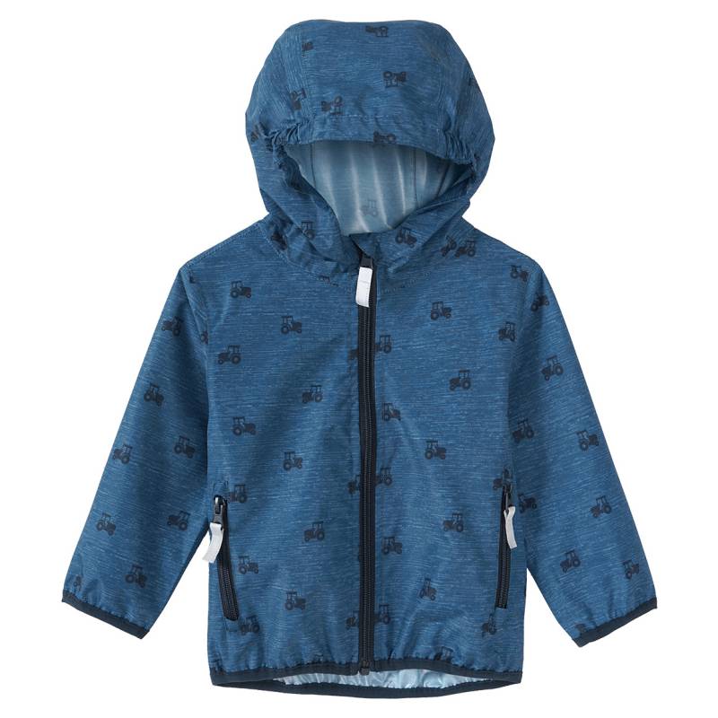 Baby Regenjacke mit Trecker-Allover, faltbar von Topomini