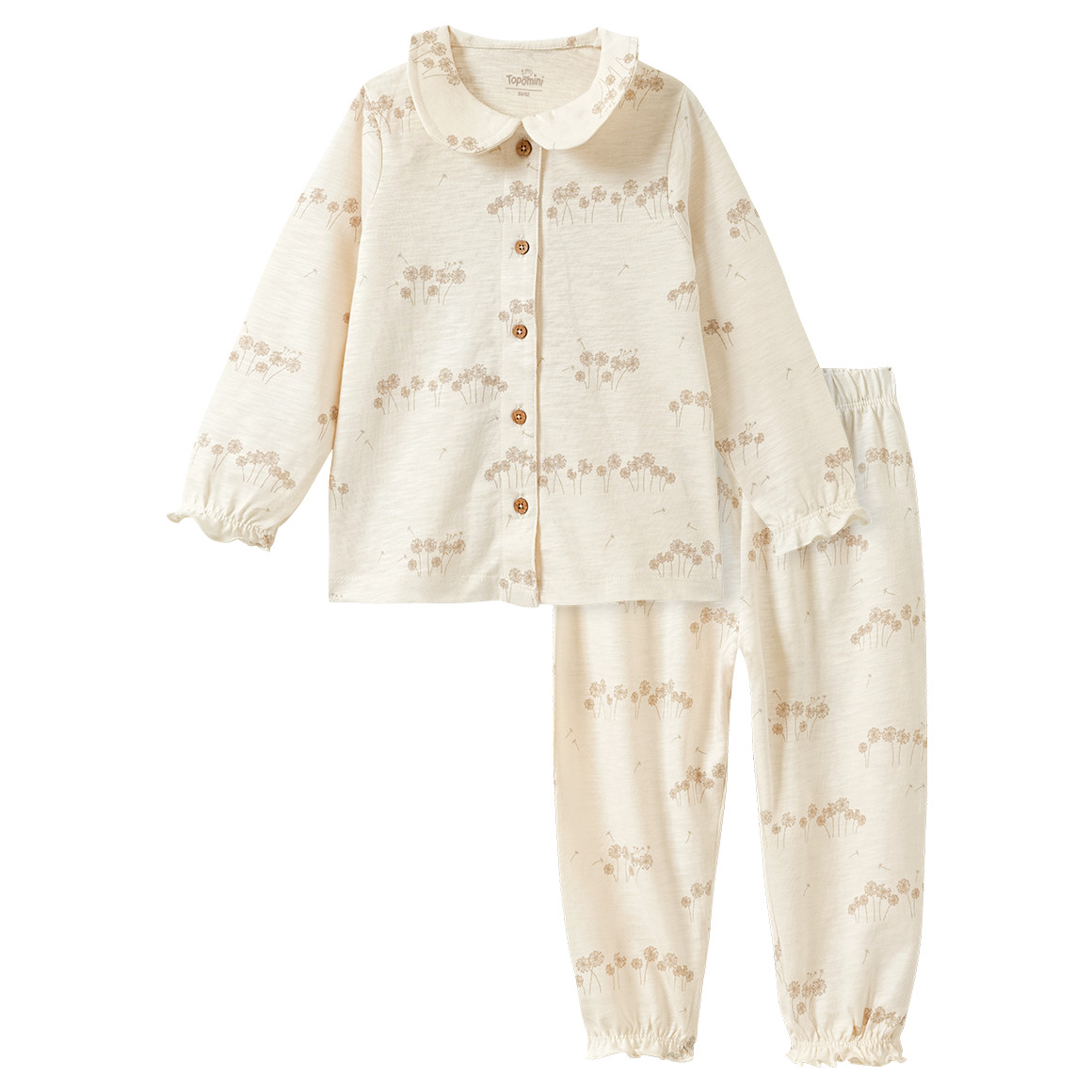 Baby Schlafanzug mit Pusteblumen-Muster von Topomini