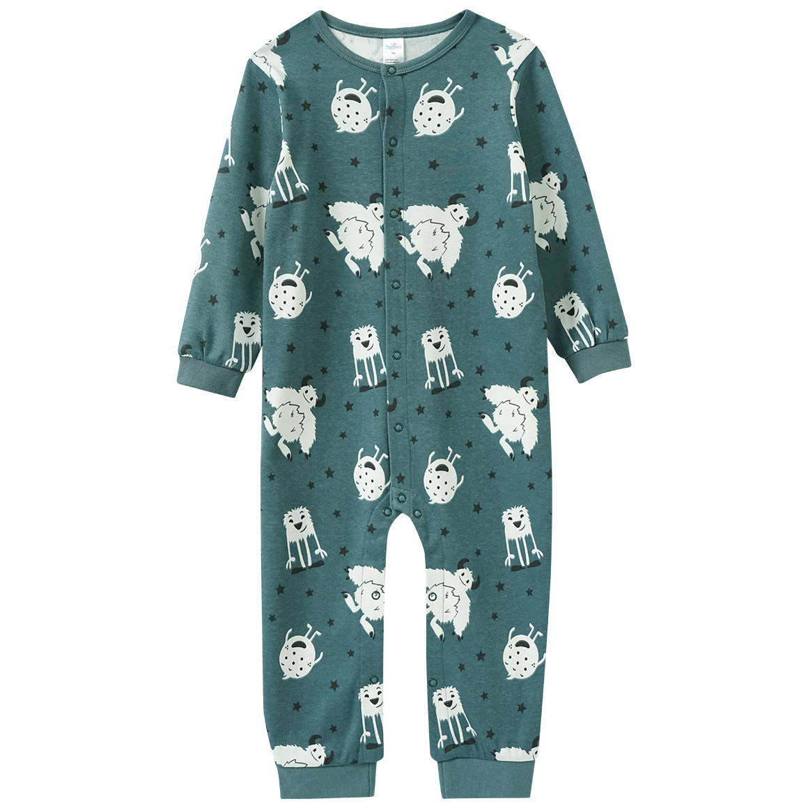 Baby Schlafanzug mit leuchtendem Print von Topomini