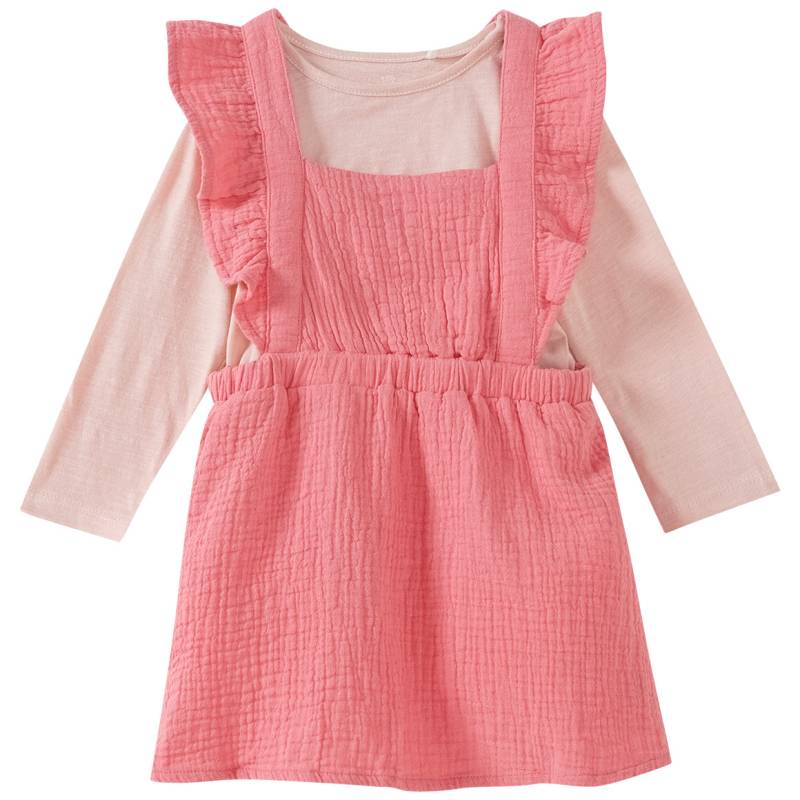 Baby Set aus Musselin-Kleid und Langarmshirt von Topomini