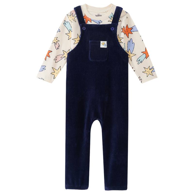 Baby Set mit Langarmshirt und Latzhose von Topomini