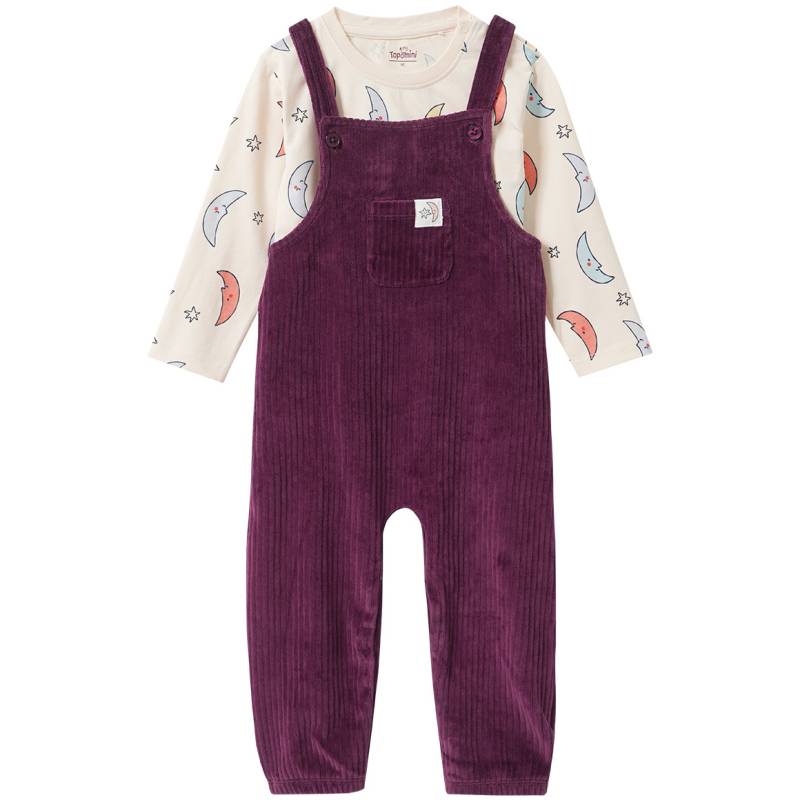 Baby Set mit Langarmshirt und Latzhose von Topomini