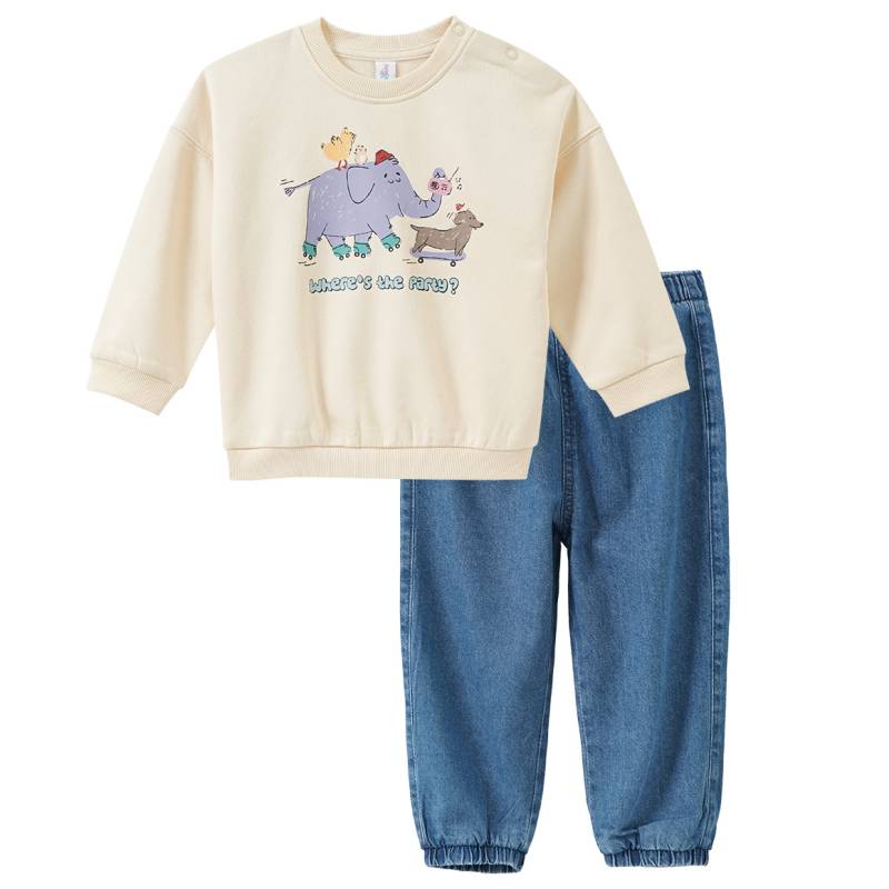 Baby Set mit Sweatshirt und Jeans von Topomini