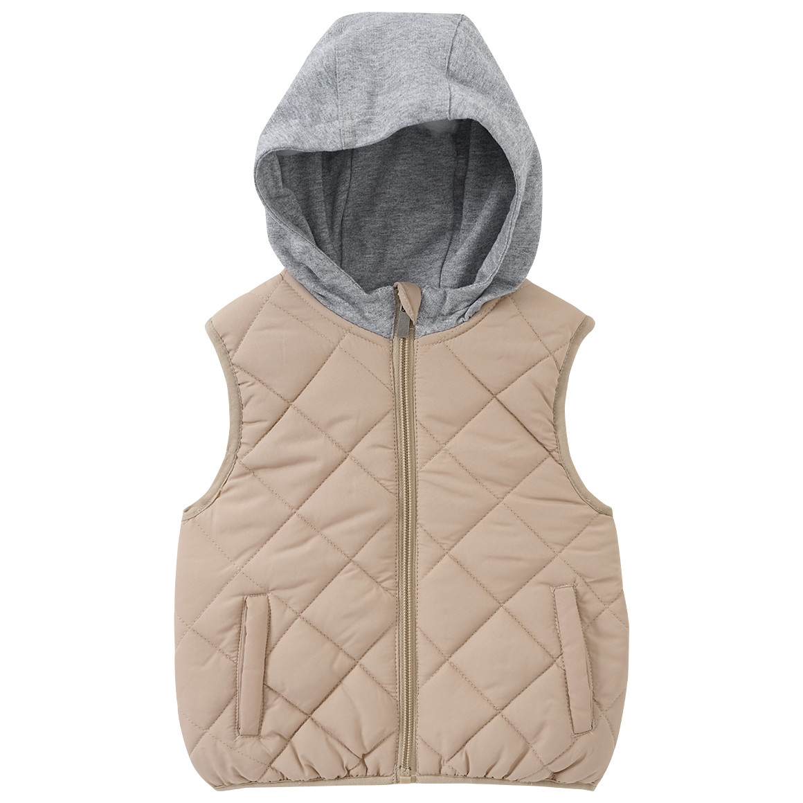 Baby Steppweste mit Sweatkapuze von Topomini