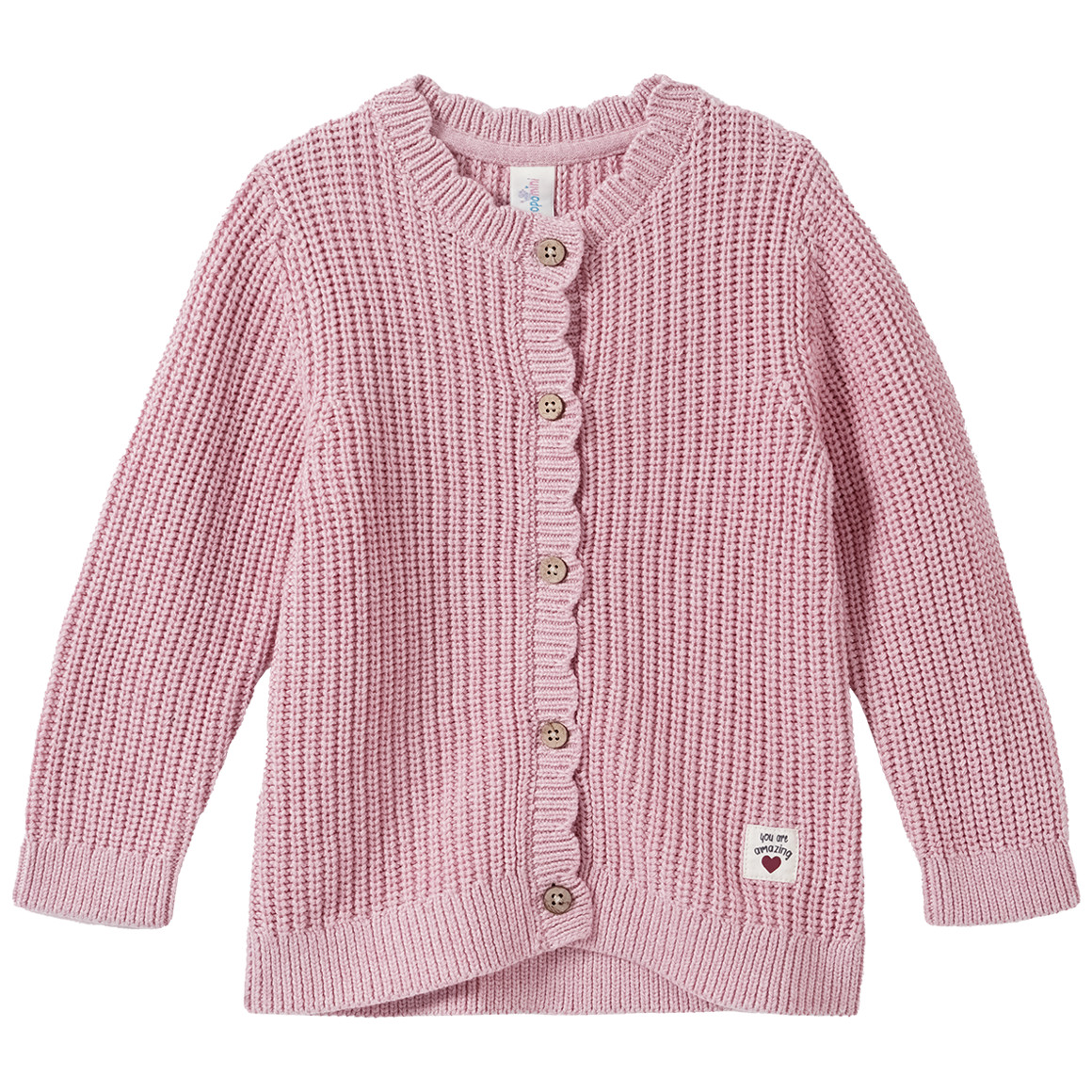 Baby Strickjacke aus Rippstrick von Topomini