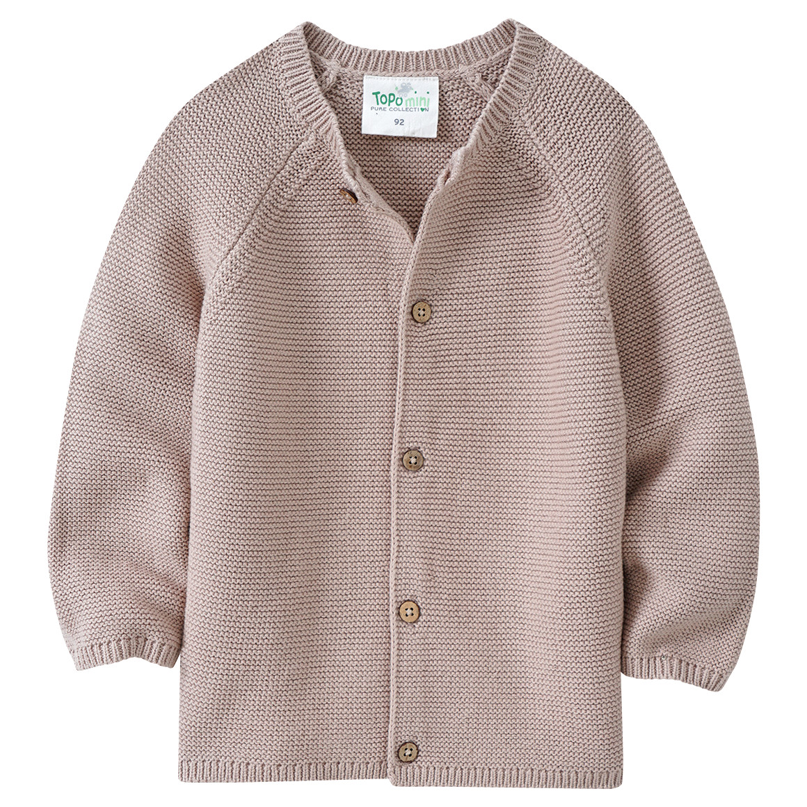 Baby Strickjacke mit Knopfleiste von Topomini