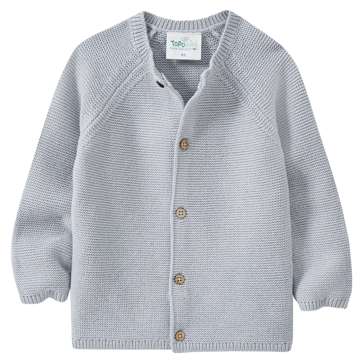 Baby Strickjacke mit Knopfleiste von Topomini