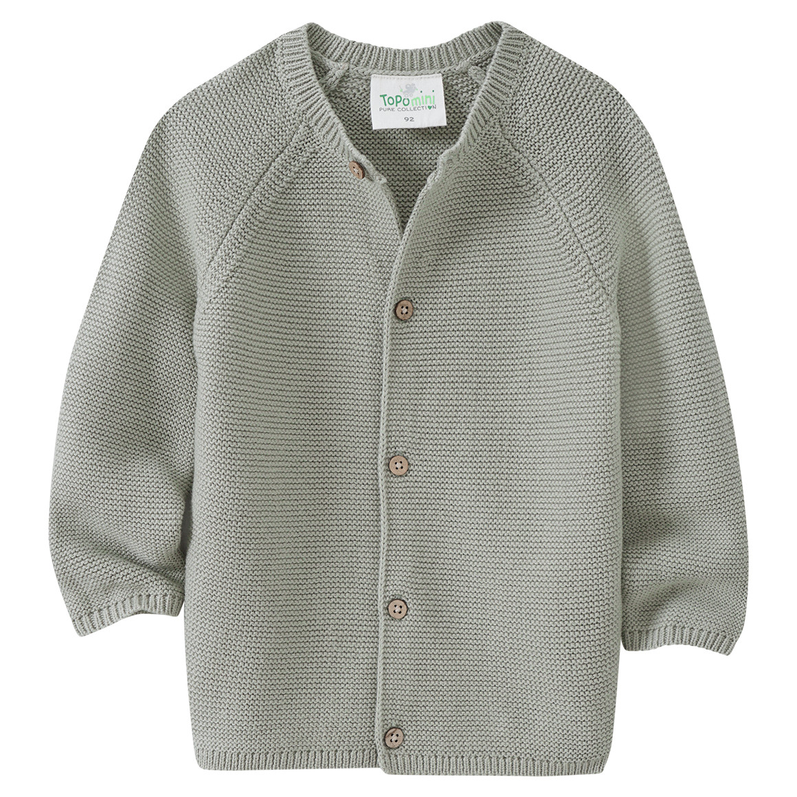 Baby Strickjacke mit Knopfleiste von Topomini