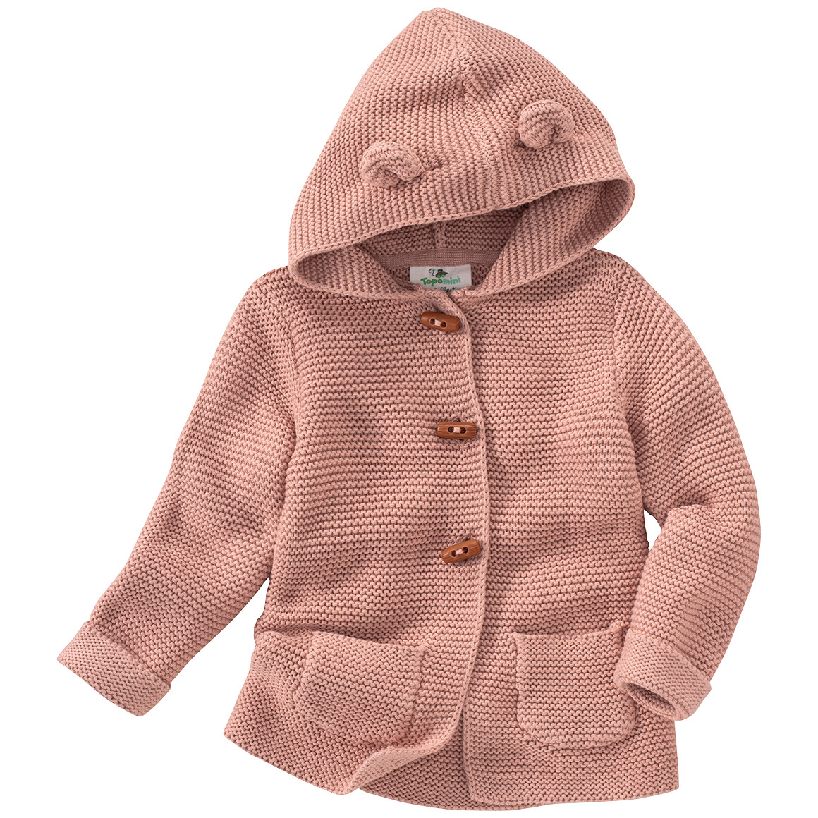 Baby Strickjacke mit Öhrchen von Topomini