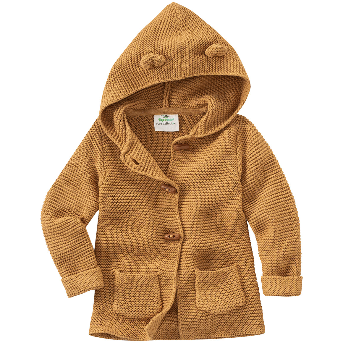 Baby Strickjacke mit Öhrchen von Topomini