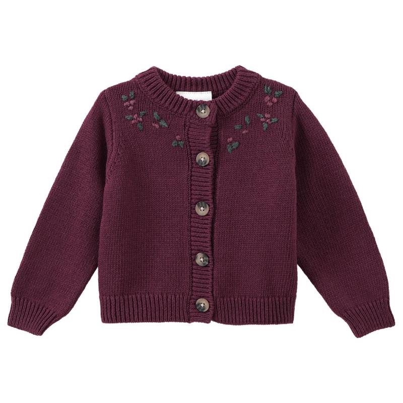 Baby Strickjacke mit Stickerei von Topomini
