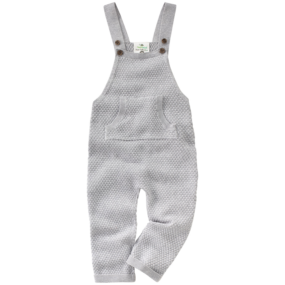 Baby Stricklatzhose mit Kängurutasche von Topomini