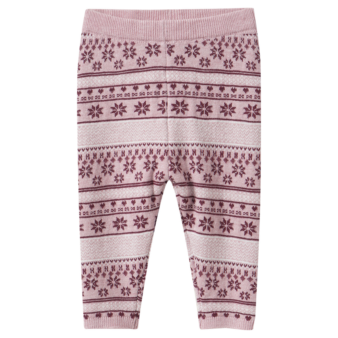 Baby Strickleggings mit Norwegermuster von Topomini