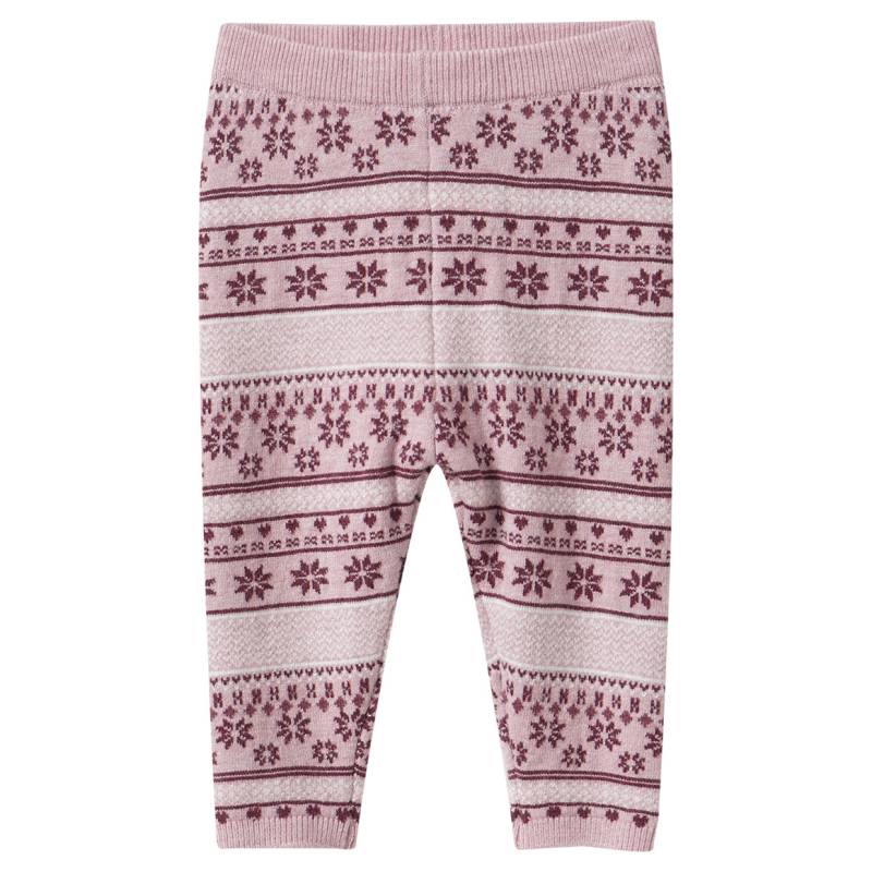 Baby Strickleggings mit Norwegermuster von Topomini