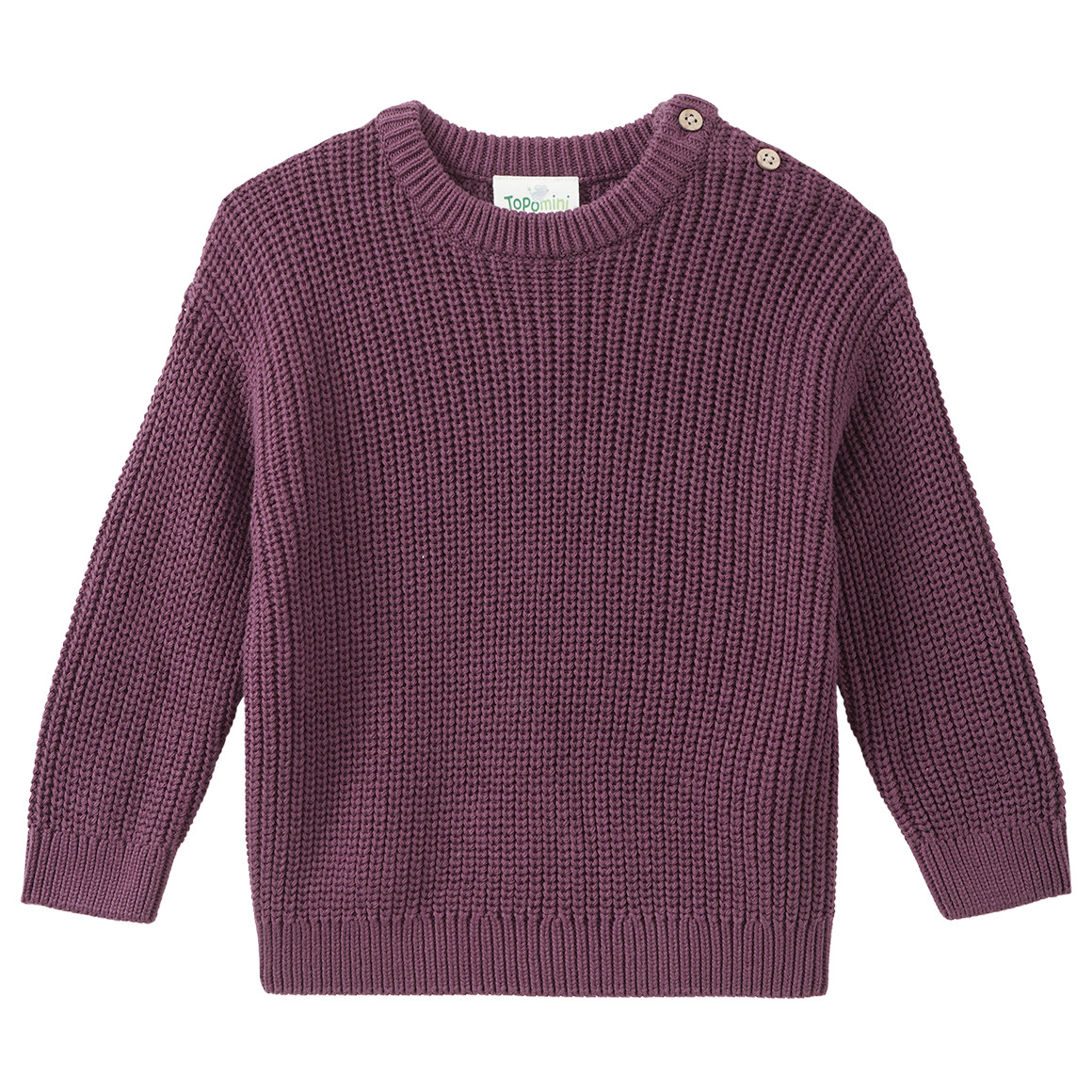 Baby Strickpullover mit Rippstruktur von Topomini