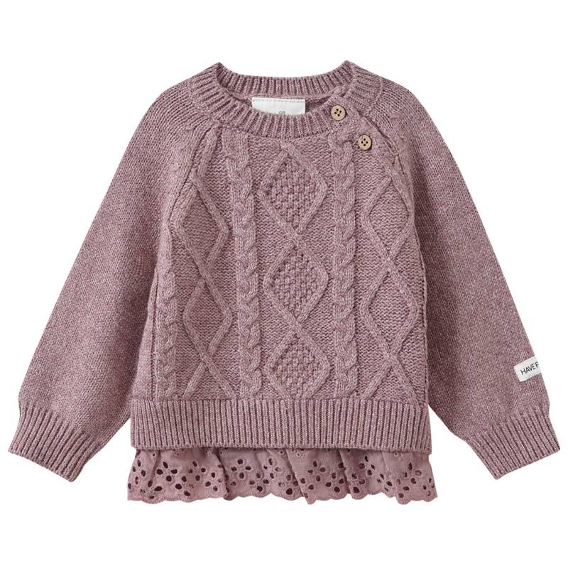 Baby Strickpullover mit Rüschen-Detail von Topomini