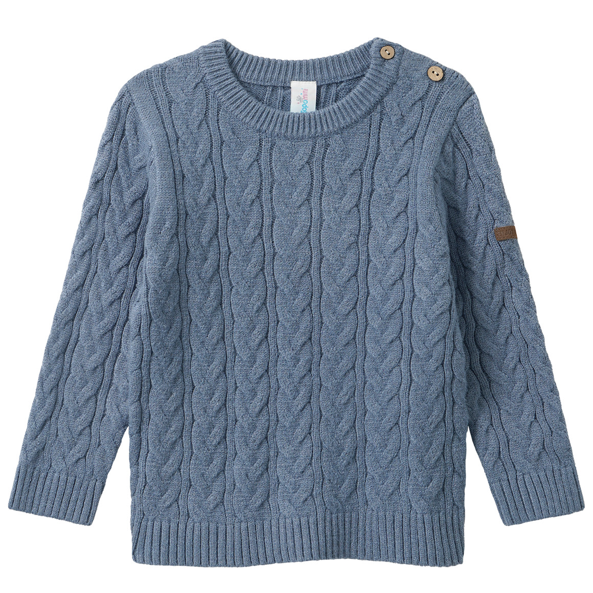 Baby Strickpullover mit Zopfmuster von Topomini