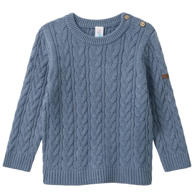 Baby Strickpullover mit Zopfmuster von Topomini