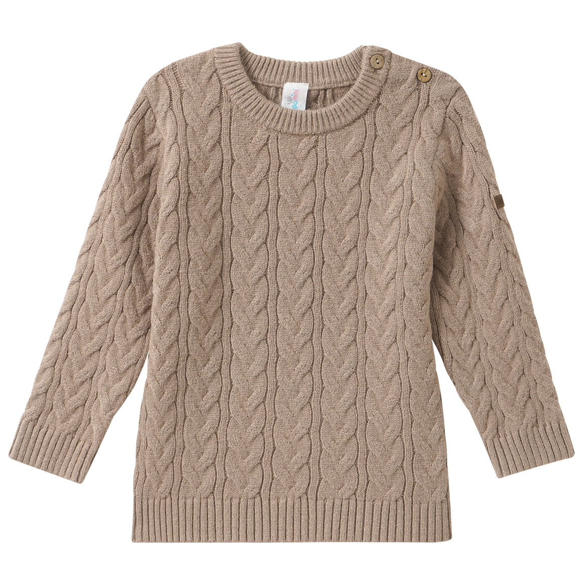 Baby Strickpullover mit Zopfmuster von Topomini