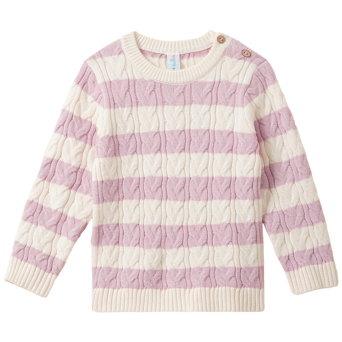 Baby Strickpullover mit Zopfmuster von Topomini