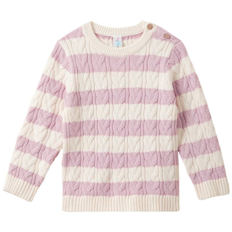 Baby Strickpullover mit Zopfmuster von Topomini