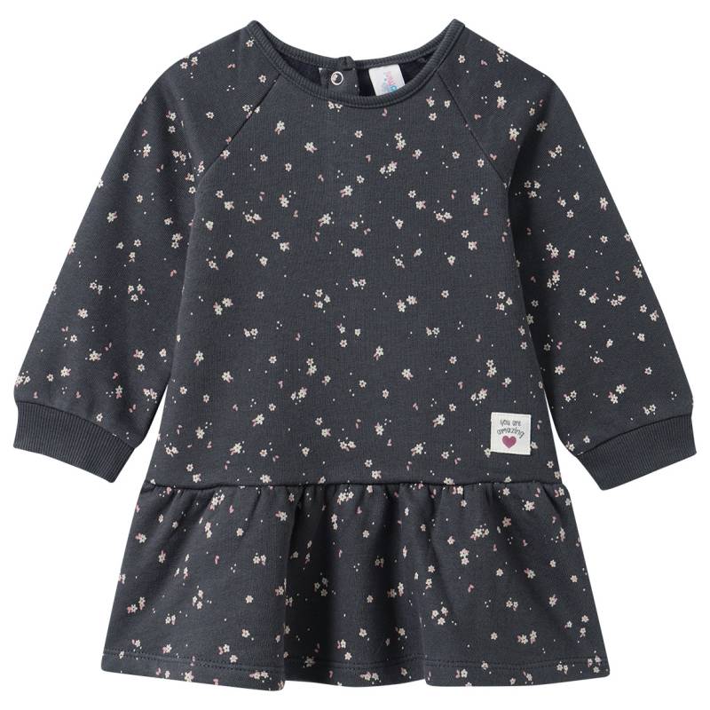 Baby Sweat-Kleid mit Blumen-Print von Topomini