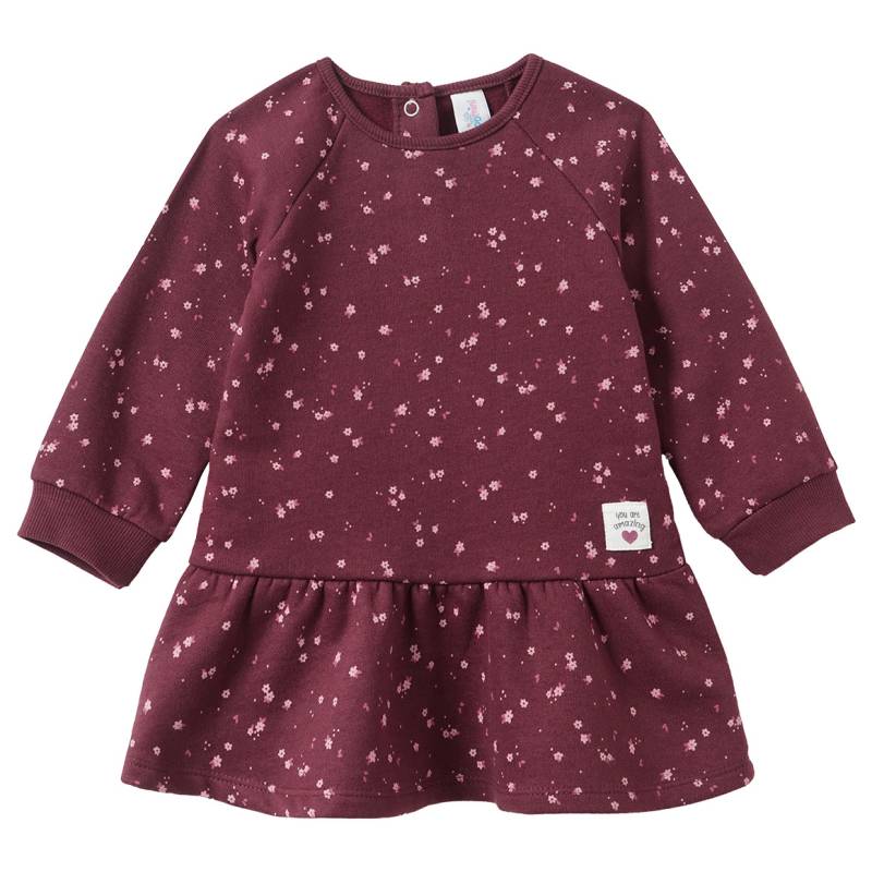 Baby Sweat-Kleid mit Blumen-Print von Topomini