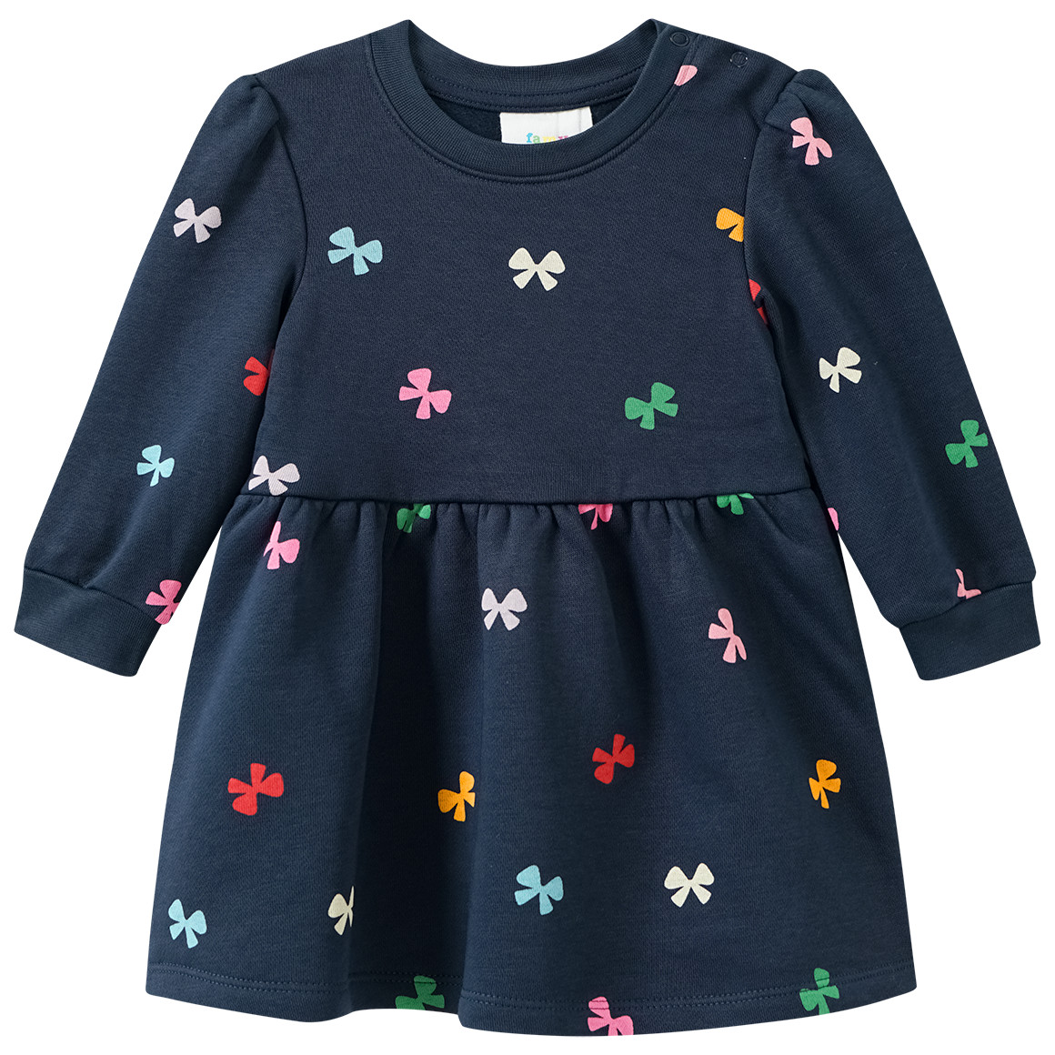 Baby Sweatkleid mit Allover-Print von Topomini
