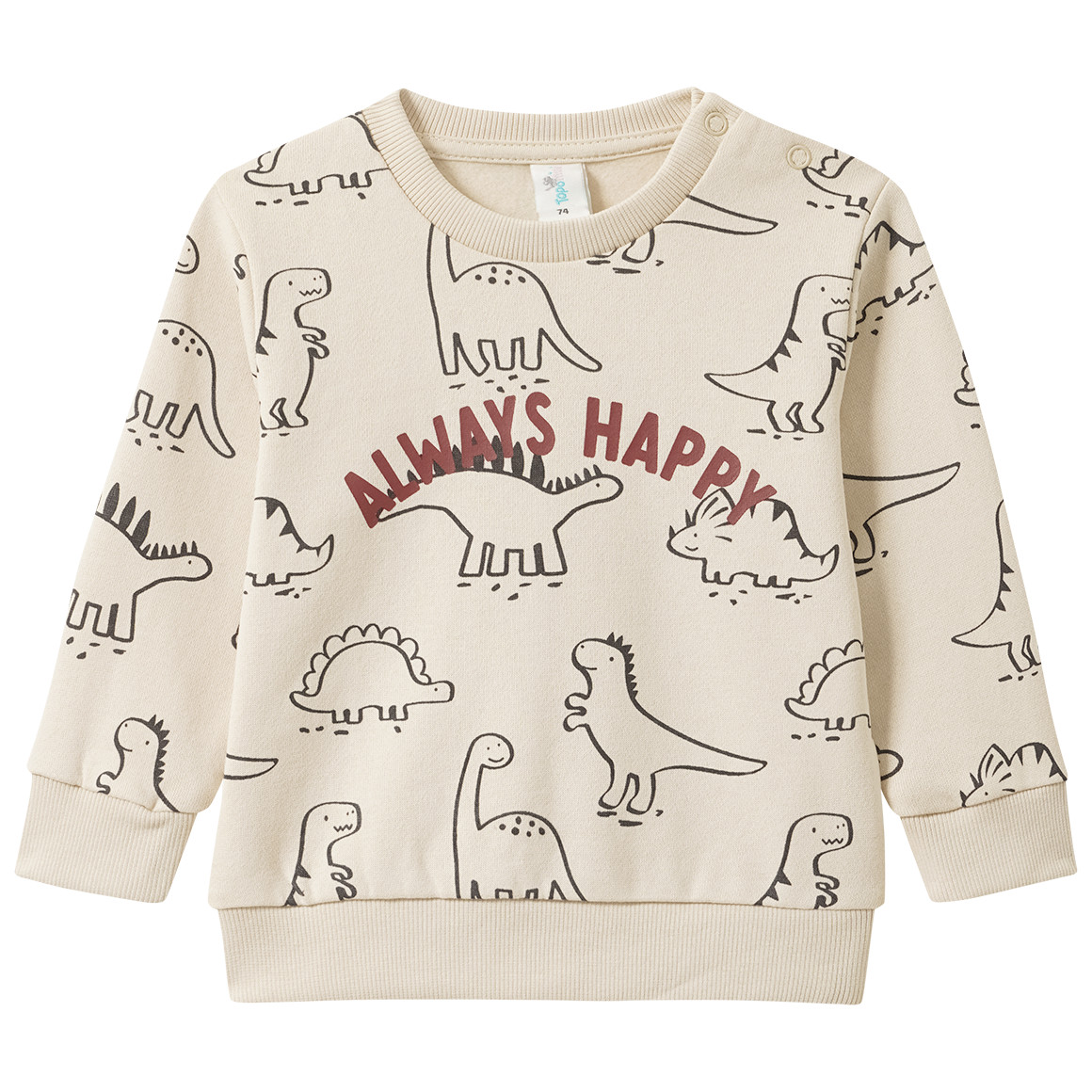 Baby Sweatshirt mit Allover-Print von Topomini