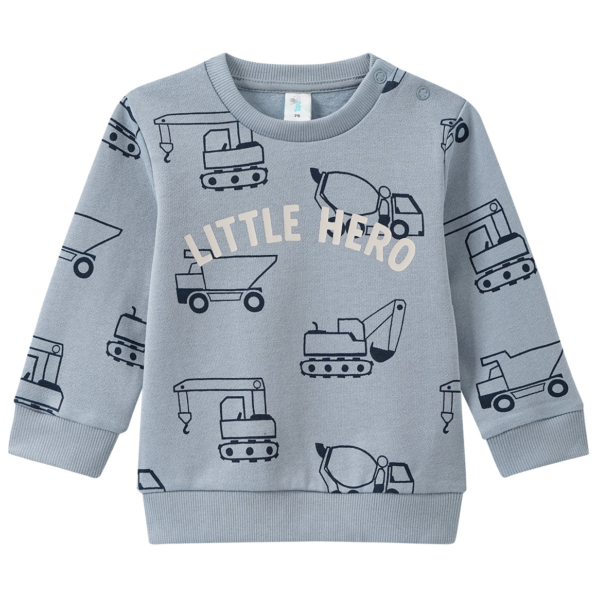 Baby Sweatshirt mit Allover-Print von Topomini