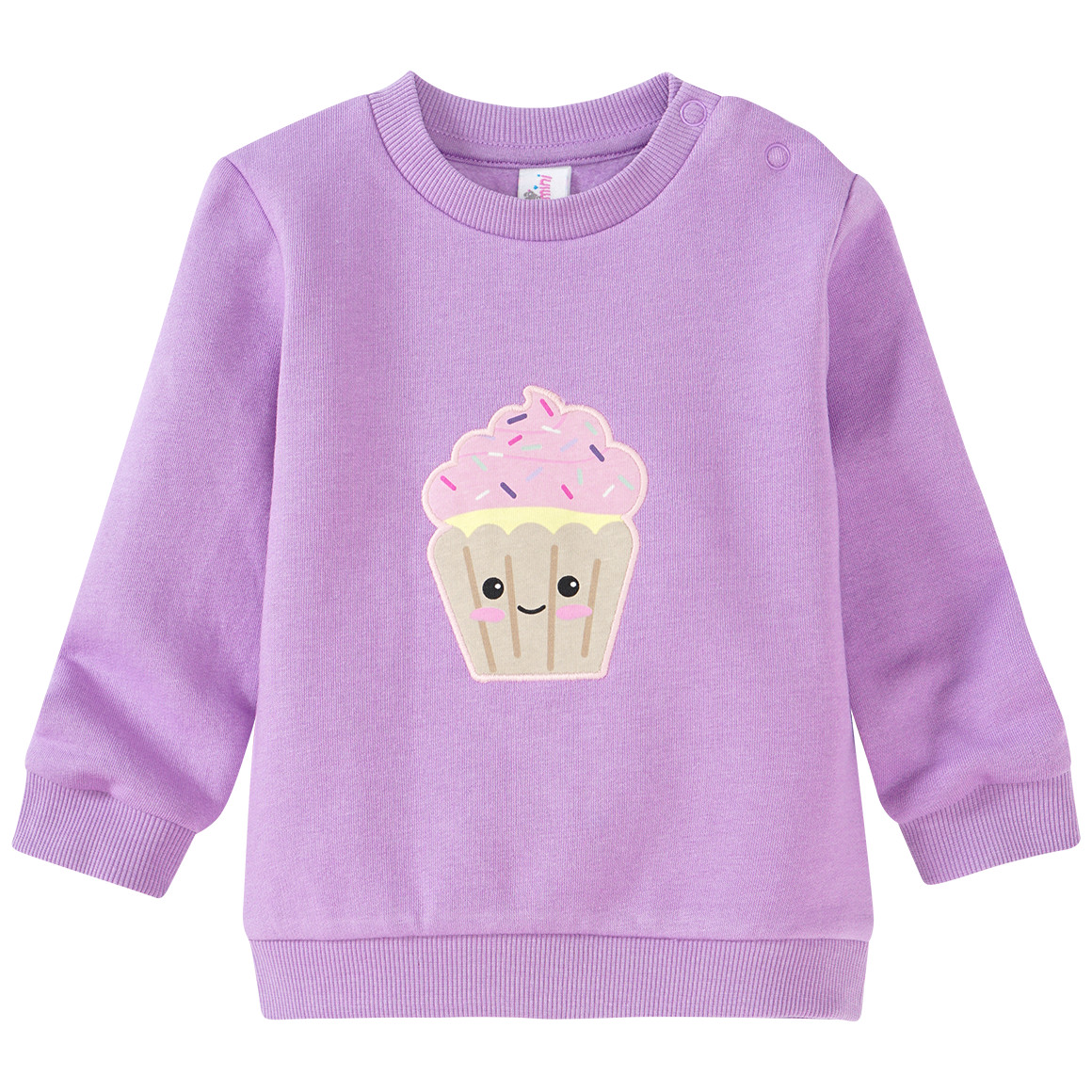 Baby Sweatshirt mit Cupcake-Applikation von Topomini